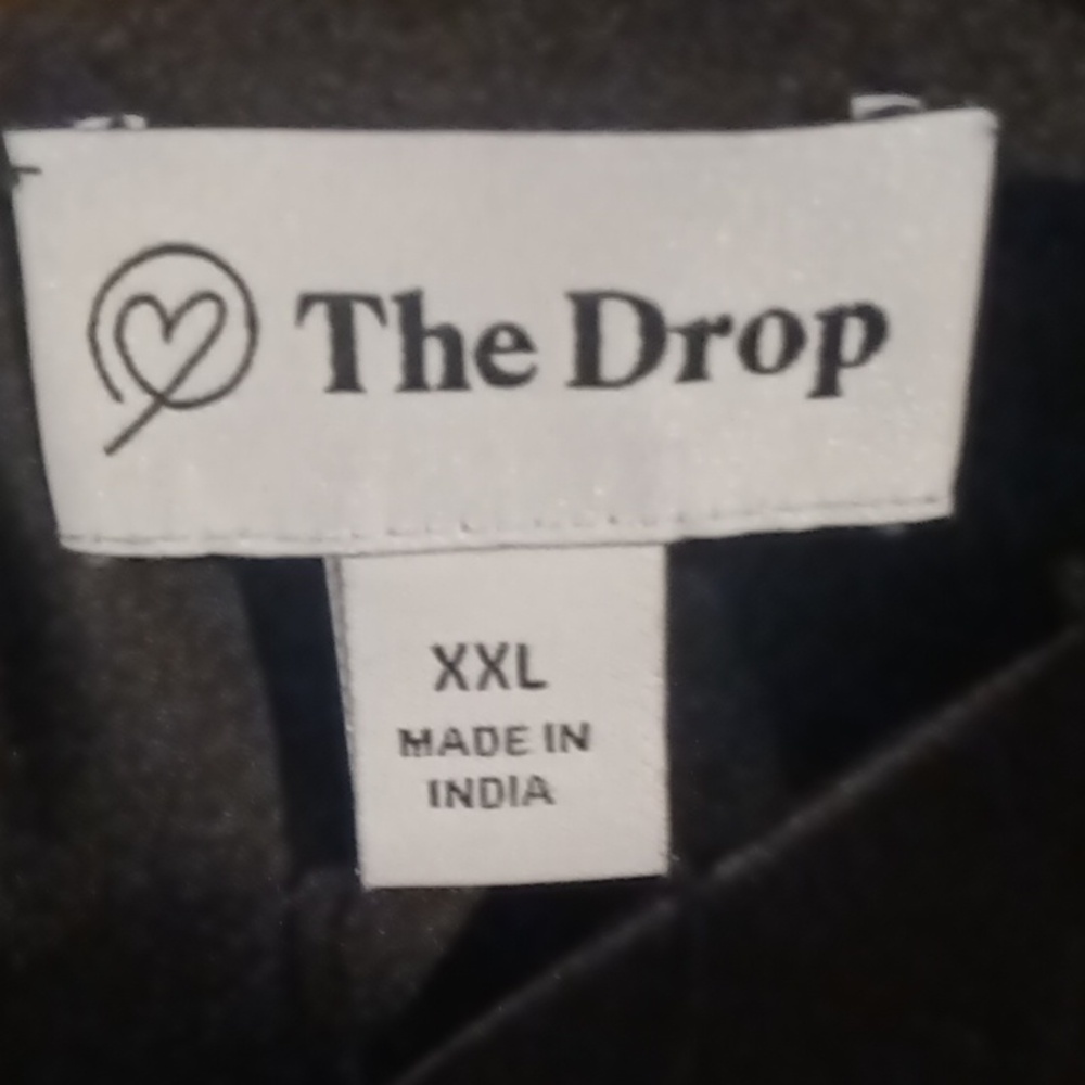 FINAL PRICE NWT The Drop black ANA SLIP DRESS t-straps/side slits XXL